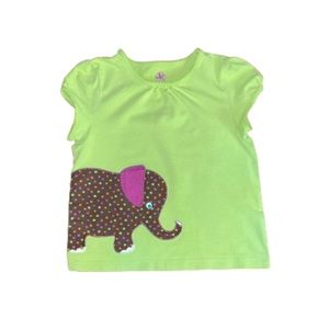 J. Khaki Toddler Girls “Elephant” Shirt Size 4T